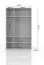 142 cm breiter Kleiderschrank mit 3 Türen | Farbe: Weiß Abbildung
