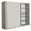 Schiebetürenschrank / Kleiderschrank Sabadell 13, Farbe: Eiche / Beige Hochglanz - 222 x 269 x 64 cm (H x B x T)
