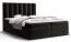 Modernes Boxspringbett mit Stauraum Pirin 07, Farbe: Schwarz - Liegefläche: 160 x 200 cm (B x L)