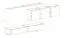 Wohnwand im außergewöhnlichen Design Balestrand 104, Farbe: Grau / Weiß - Abmessungen: 150 x 340 x 40 cm (H x B x T), mit Push-to-open Funktion