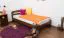 Bettrahmen für Kinder / Kinderbett 90 x 200 cm | Massivholz: Kiefer | Nuss Lackiert | inkl. Rollrost Abbildung
