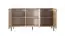 Modernes Sideboard Fouchana 03, Farbe: Beige / Eiche Viking - Abmessungen: 81 x 153 x 39,5 cm (H x B x T)