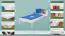 Kinderbett / Jugendbett Kiefer massiv Vollholz weiß lackiert 86, inkl. Lattenrost - Abmessung 90 x 200 cm
