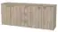 Kommode Kasserine 01, Farbe: Eiche Sonoma - 75 x 180 x 42 cm (H x B x T)