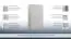 Drehtürenschrank / Kleiderschrank Sidonia 04, Farbe: Eiche Weiß - 200 x 123 x 53 cm (H x B x T)