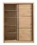 Kleiderschrank / Schiebetürenschrank mit sechs Fächer Panevo 02, Farbe: Eiche Artisan, eine Kleiderstange, Maße: 215,5 x 166 x 60 cm, stilvoll