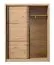 Kleiderschrank / Schiebetürenschrank mit sechs Fächer Panevo 02, Farbe: Eiche Artisan, eine Kleiderstange, Maße: 215,5 x 166 x 60 cm, stilvoll