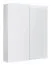 Badezimmer - Spiegelschrank Siliguri 01, Farbe: Weiß glänzend – 70 x 60 x 13 cm (H x B x T)