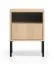 Nachtkommode | Farbe: Eiche Lindberg | 1 Vollauszug Schublade | 40 x 34 x 53 cm | 1 Fach | Push-to-open Funktion | Beine: Metall | Nachtkästchen | für Schlafzimmer