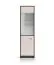 Vitrine Mackenzie 02 | Farbe: Eiche Dunin / Kaschmir Hochglanz | Maße: 55 x 40 x 195 cm | 2 Türen | Griffe: Metall | Soft-Close | ABS-Kanten
