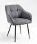 Stuhl Maridi 253, Farbe: Dunkelgrau - Abmessungen: 81 x 57 x 61 cm (H x B x T)
