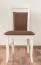 Stuhl Buche massiv Vollholz weiß lackiert Junco 249 - Abmessung 98 x 48 x 50 cm