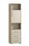Schrank Curug 22, Farbe: Eiche / Buche hell - Abmessungen: 188 x 50 x 34 cm (H x B x T)
