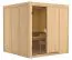 Sauna Greta 03, 68 mm Wandstärke - 196 x 196 x 198 cm (B x T x H)