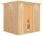 Sauna Martina 02, 68 mm Wandstärke - 210 x 184 x 202 cm (B x T x H)