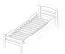 Einzelbett / Gästebett "Easy Premium Line" K1/2h inkl. 2. Liegeplatz und 2 Abdeckblenden, 90 x 200 cm Buche Vollholz massiv rosa lackiert