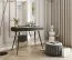 Wohnzimmer - Set E Horsham, 3-teilig, Farbe: Schwarz, Push-to-open Funktion, eine schmale Kommode, ein Sideboard, ein Schminktisch, ABS-Kanten, Beine: Schwarz