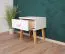 Nachtkommode Kiefer massiv Vollholz natur / weiß 017 - Abmessung: 49 x 45 x 35 cm (H x B x T)