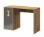Jugendzimmer - Schreibtisch Garian 10, Farbe: Eiche / Grau - Abmessungen: 82 x 120 x 50 cm (H x B x T)