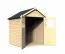 Holz-Gartenhaus 1,75 x 1,81 Meter (inkl. Dach) | Natur | Satteldach Abbildung