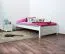 Bettrahmen für Kinder / Kinderbett 100 x 200 cm | Massivholz: Kiefer | Weiß Lackiert Abbildung