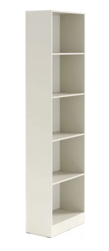 Regal | 4 Einlegeböden | Farbe: Kaschmir | Höhe 210 cm | Bücherregal | ABS-Kanten | 59 x 30 x 210 cm | 5 Fächer | Edegem 06