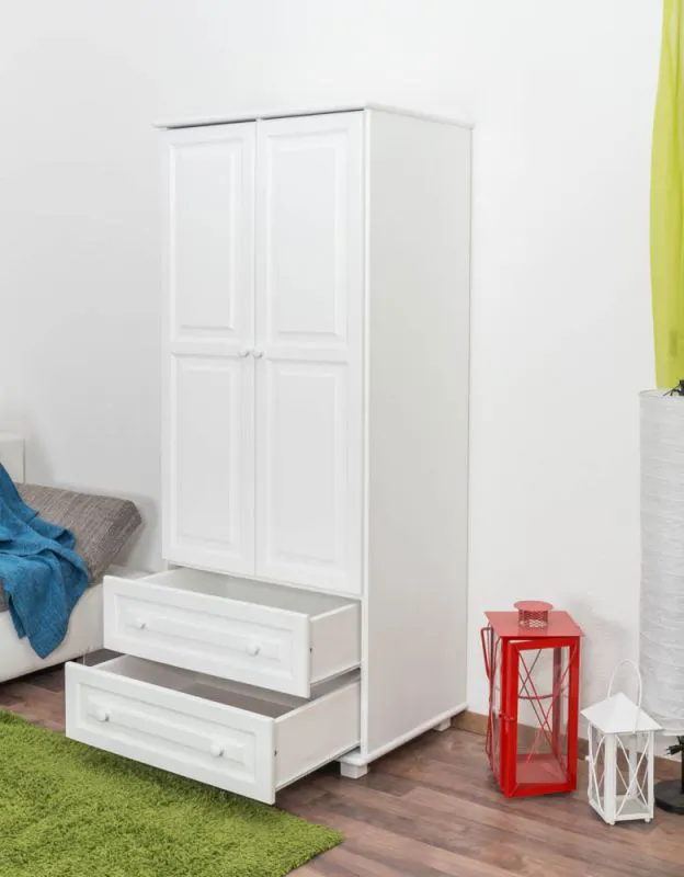 Schrank massiv weiss
