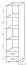Regal Garut 27, Farbe: Sonoma Eiche - Abmessungen: 194 x 40 x 40 cm (H x B x T)