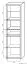 Vitrine Popondetta 20, Farbe: Sonoma Eiche - Abmessungen: 200 x 55 x 38 cm (H x B x T)