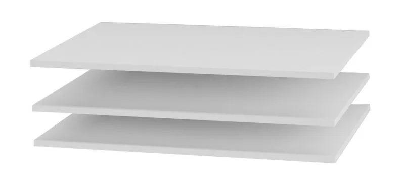 Fachboden (3 Stück) für Serien Farsala, Dodoni und Thiva, Farbe: Weiß - Abmessungen: 88 x 55 cm (B x T)
