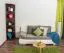 Regal / Eckregal Kiefer massiv Vollholz Nussfarben 002 - Abmessung 200 x 40 x 42 cm (H x B x T)