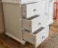 Vitrine Kiefer massiv Vollholz weiß Junco 37 - Abmessung 195 x 102 x 42 cm