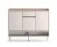 Garderobe Komplett Set | Farbe: Eiche Cremona / Kaschmir | Soft-Close | inkl. Samtpolster | Kommode | Spiegel | Schuhschrank | Garderobe mit sieben Haken