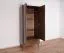 Kleiderschrank mit einer Schublade Engordany 05 | Buche Vollholz massiv | lackiert | Drehtürenschrank | eine Kleiderstange | Farbe: Walnuss | Maße: 200 x 90 x 58,5 cm