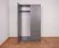Schmaler Kleiderschrank Hannut 39, Farbe: Anthrazit - Abmessungen: 190 x 100 x 56 cm (H x B x T)
