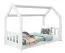 Bettrahmen für Kinder / Kinderbett 80 x 160 cm | Massivholz: Kiefer | Weiß Lackiert Abbildung