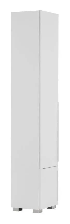 Schmaler 40 cm breiter Kleiderschrank mit 2 Türen | Farbe: Weiß, Türen Anzahl 2, Höhe (cm) 215, Länge/Tiefe (cm) 40, Breite (cm) 38, Farbe Weiß, , Schmaler 40 cm breiter Kleiderschrank mit 2 Türen
