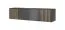 Aufsatz für Kleiderschrank Leeds 03 & 04, Farbe: Graphit - Abmessungen: 50 x 205 x 51 cm (H x B x T), mit vier Türen