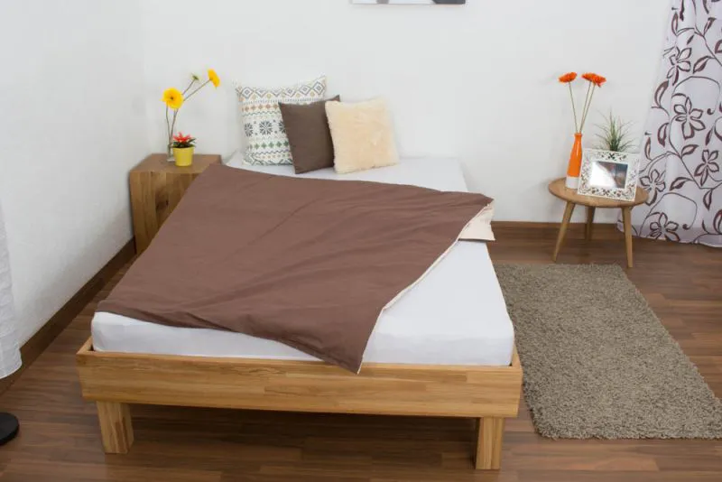 Jugendbett Wooden Nature 04 Eiche geölt, massiv  - Liegefläche 120 x 200 cm (B x L) 