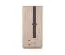 Moderner Schrank mit zwei Schubladen Niel 01, Farbe: Eiche / Anthrazit - Abmessungen: 195 x 90 x 60 cm (H x B x T)