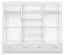 Schiebetürenschrank / Kleiderschrank mit Spiegel Weiß | Lusatian 31 | 218 x 250 x 61cm | 3 Türen | 4 Schubladen | 7 Fächer | viel Stauraum | Einfarbig