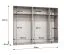 Kleiderschrank | 2 Spiegeltüren | Farbe: Weiß | 2,5 Meter breit | 3 Fächer | Griffe: Kaschmir | 3 Kleiderstangen | Maße: 250 x 52 x 202 cm | Soft-Close