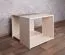Jugendzimmer - Tisch Matthias 10, Farbe: Creme / Braun - Abmessungen: 47 x 57 x 56 cm (H x B x T)