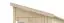 Gartenschrank Anbauschrank "Ordnung" - Ausführung: Ordnung 3, Außenmaß mit Dach: 280 x 124 cm, Außenmaß ohne Dach: 250 x 120 cm, Innenmaß: 242 x 116 cm