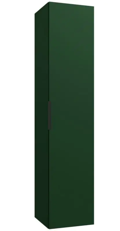 Badezimmer - Hochschrank Ongole 25, Farbe: Dunkelgrün – Abmessungen: 160 x 35 x 35 cm (H x B x T)