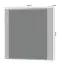 Spiegel Garim 51, Farbe: Weiß Hochglanz - Abmessungen: 70 x 76 x 3 cm (H x B x T)
