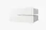 Kleiderschrank mit modernen Marmor Design Hochfeiler 11, Farbe: Weiß / Weißer Marmor - Abmessungen: 200 x 150 x 62 cm (H x B x T), mit fünf Fächern und zwei Kleiderstangen