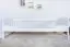 Einzelbett / Gästebett "Easy Premium Line" K1/s Voll, 90 x 200 cm Buche Vollholz massiv weiß lackiert