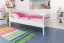 Kinderbett / Jugendbett "Easy Premium Line" K1/n Sofa, Buche Vollholz massiv weiß lackiert - Maße: 90 x 190 cm
