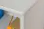 Regal Kiefer massiv Vollholz weiß lackiert Junco 53C - Abmessung 83 x 60 x 42 cm